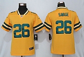Women Nike Green Bay Packers 26 Savage Vapor Untouchable Nike Gold Inverted Limited Jersey,baseball caps,new era cap wholesale,wholesale hats